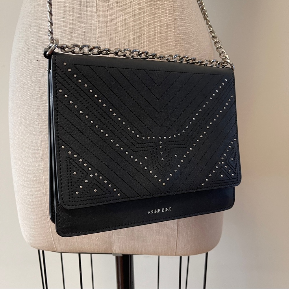Anine Bing studded bag on chain